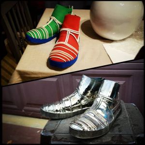 Gordon Tarpley's spray chromed cosplay boots