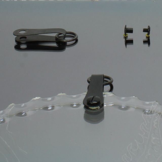 Hanger Teardrop Black Nickel 1/8 inch, pair