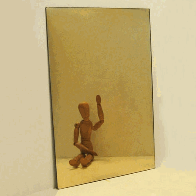 Thin Gold Mirror