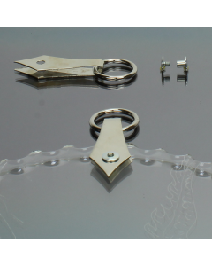 Hanger Diamond Point Nickel 1/8", pair