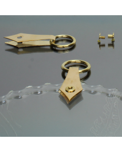 Hanger Diamond Point Brass 1/8 inch, pair