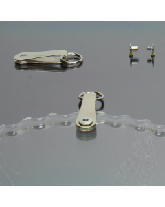 Hanger Teardrop Nickel 1/4 inch, pair
